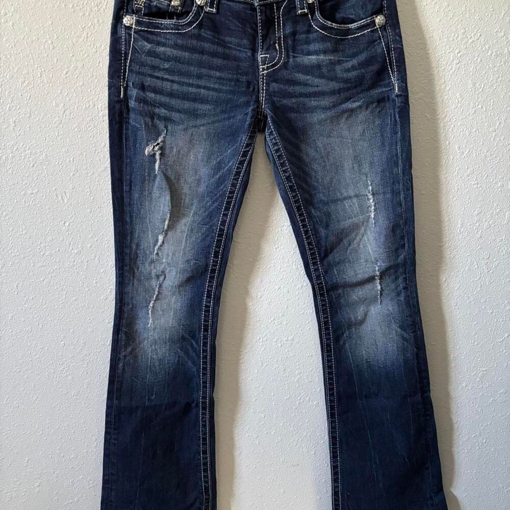 Miss-me Women's Blue and Navy Jeans